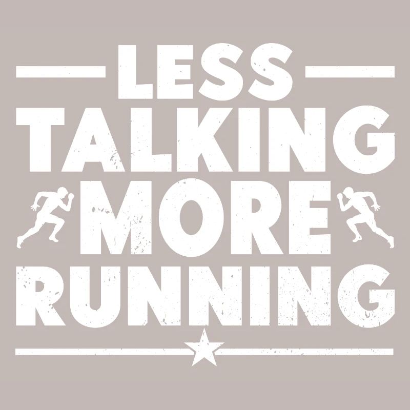 Marathon Runner Less Talking More Running Gift