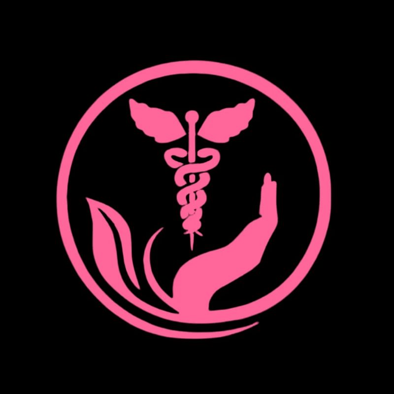 Wohlwollende Hand und Rosa Caduceus