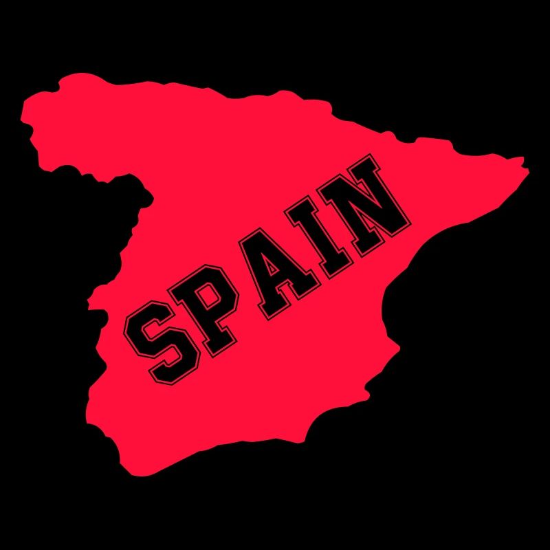 Spanien Silhouette mit diagonaler SPAIN
