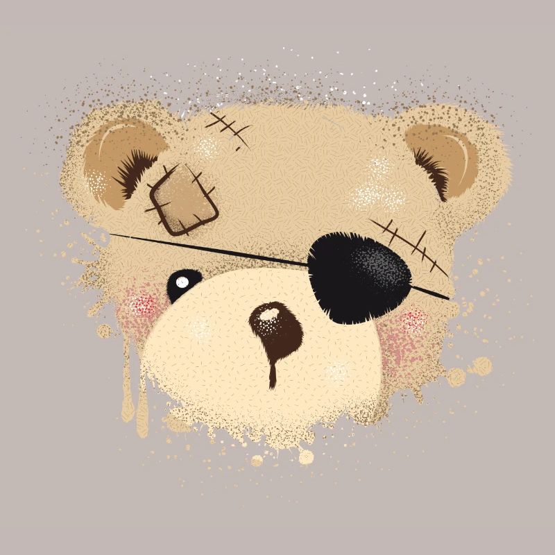 Nounours avec cache-œil