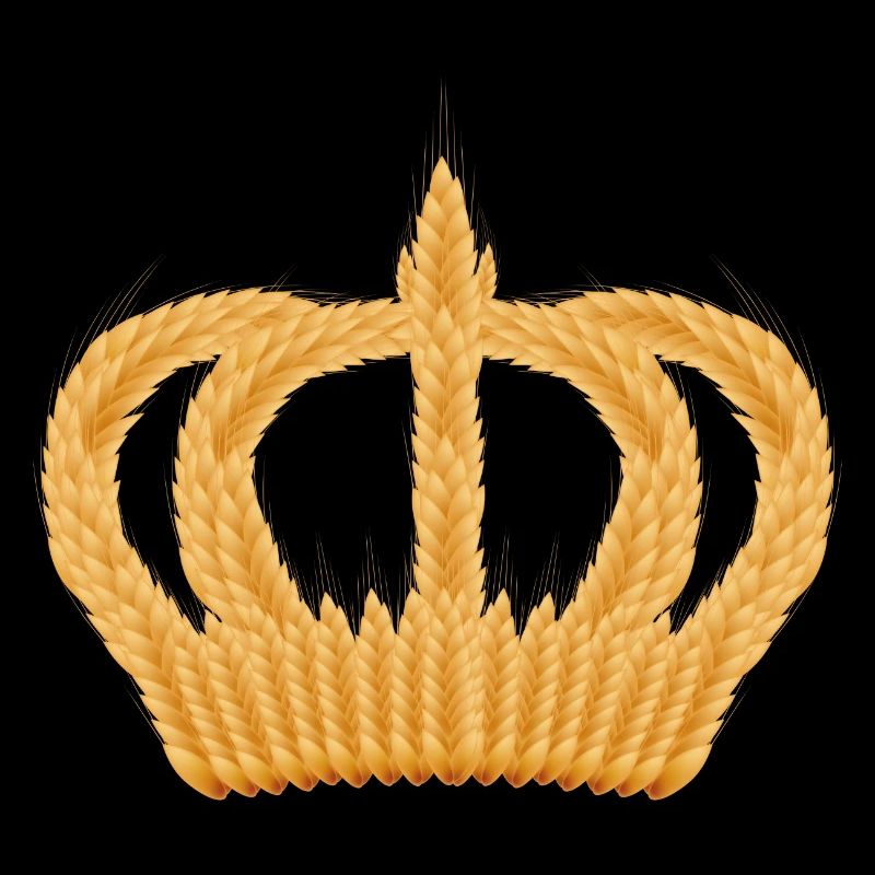 couronne royale d'épis de blé