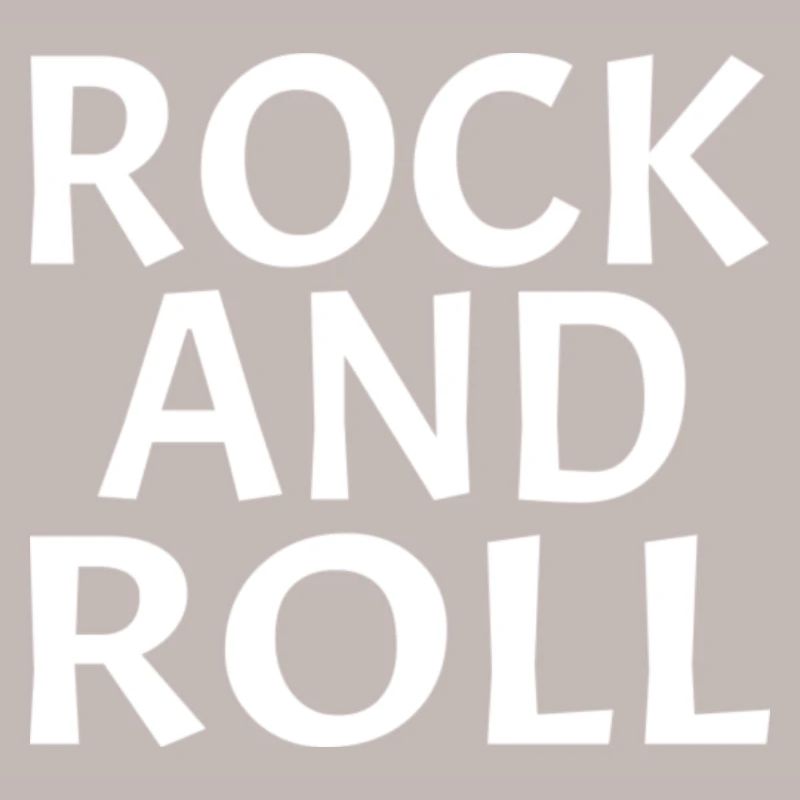 Conception typographique dynamique rock and roll