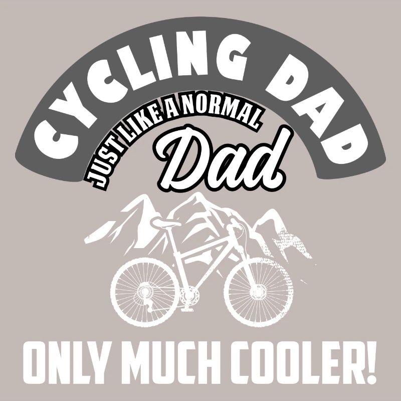 Papa cycliste beaucoup plus cool