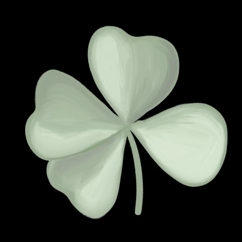 Pastel à feuilles de trèfle