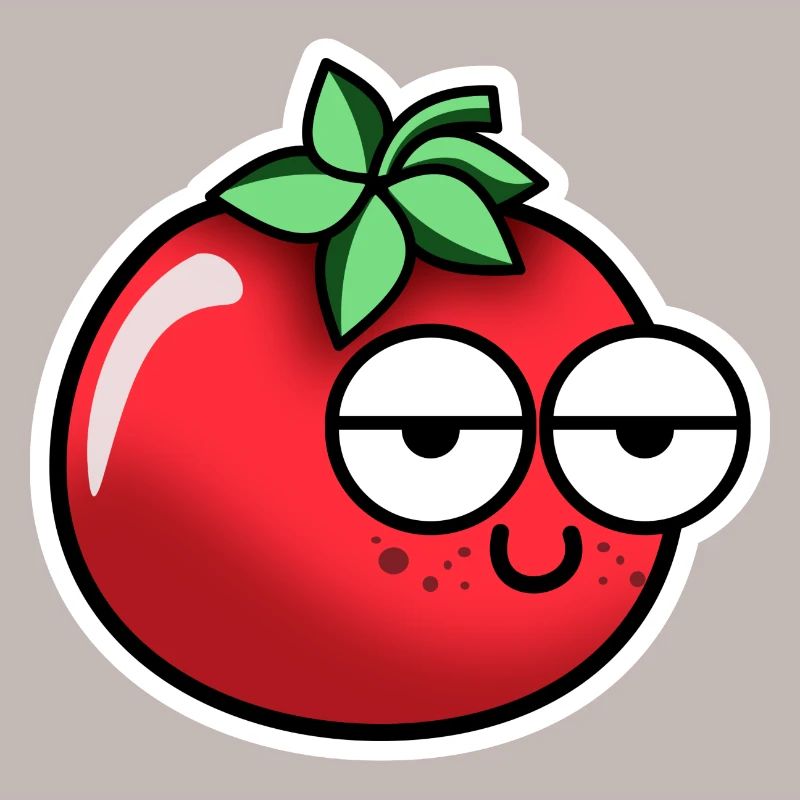 Tomate avec visage