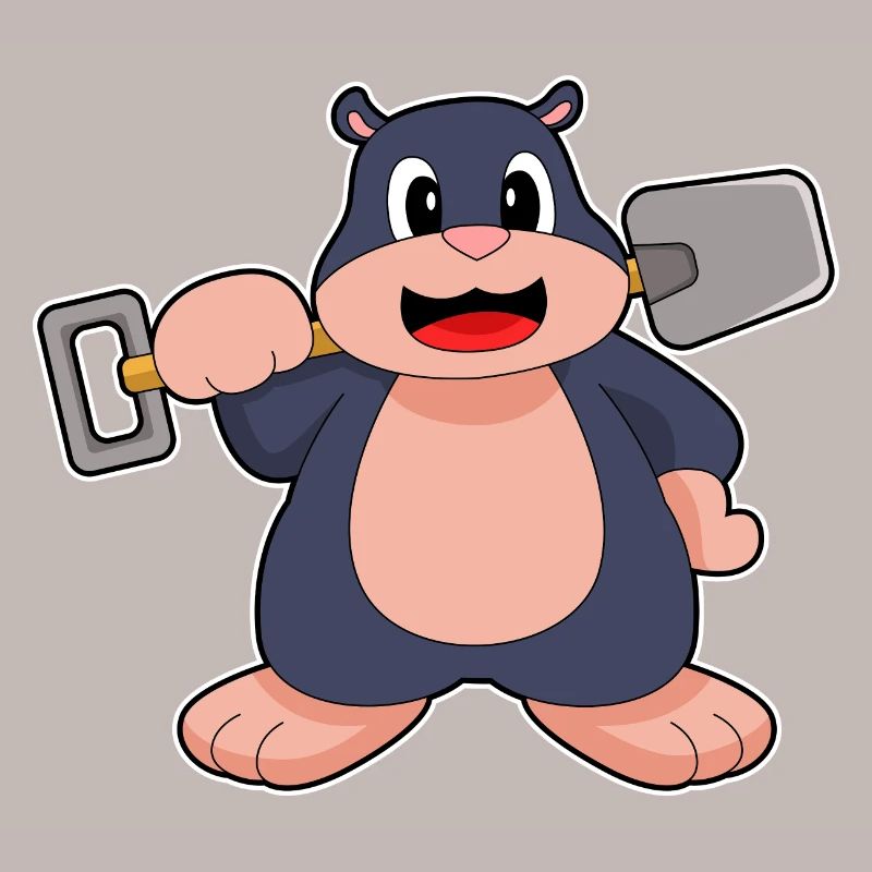 Mole Miner Shovel Mining
