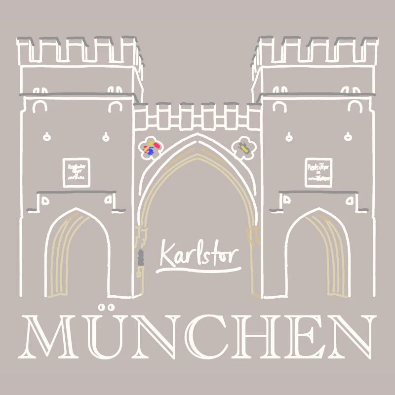 Munich, Karlstor am Stachus
