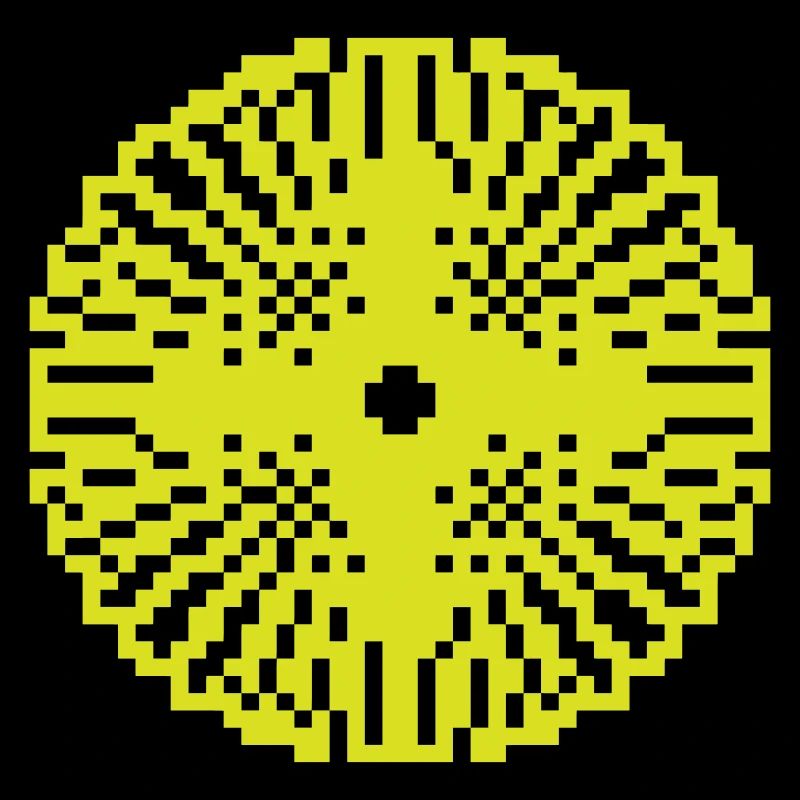 Soleil pixel pixel cercle pixelisé soleil | Graphique vectoriel