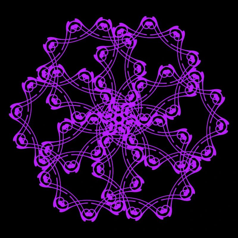 Random patterns circled