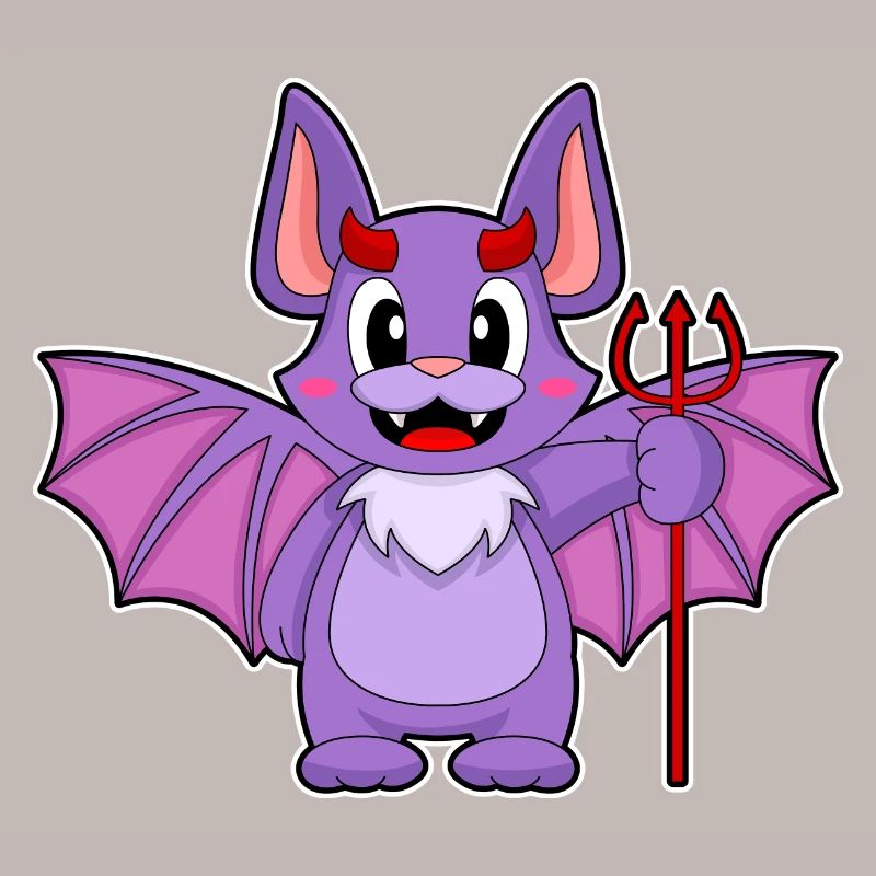 Bat Halloween Devil