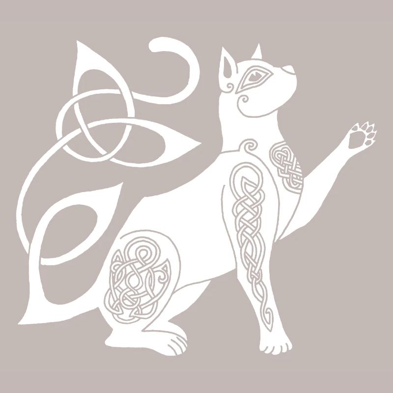 Chat blanc celte
