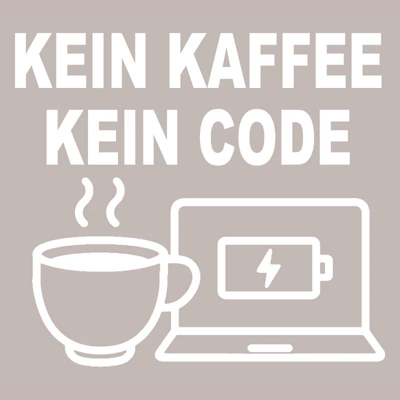 Kein Kaffee Kein Code – Funny Programmer Design
