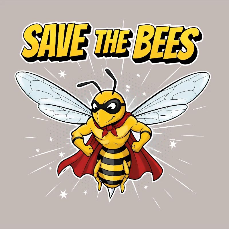 Comic Bee Hero Motto