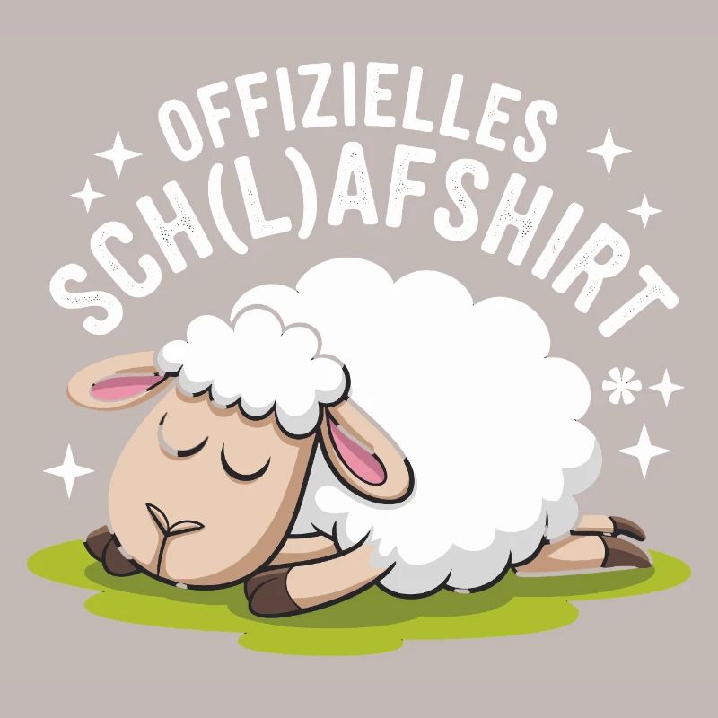 Drôle de mouton avec conception de chemise d’école