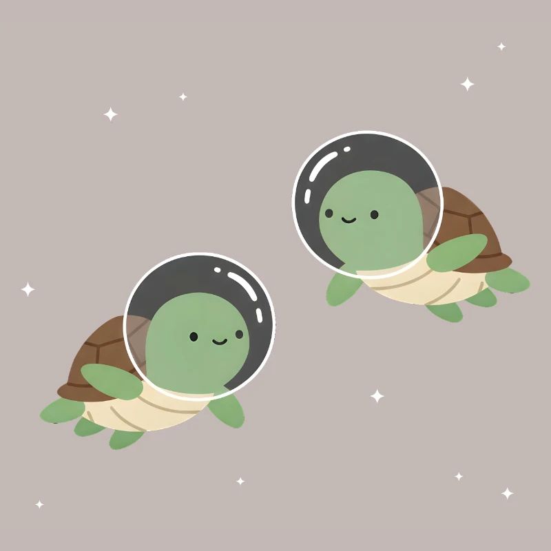 Cute Space Turtles