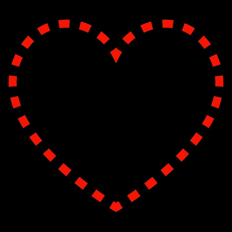 Dotted heart design