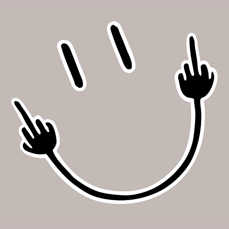 Face with middle finger gesture
