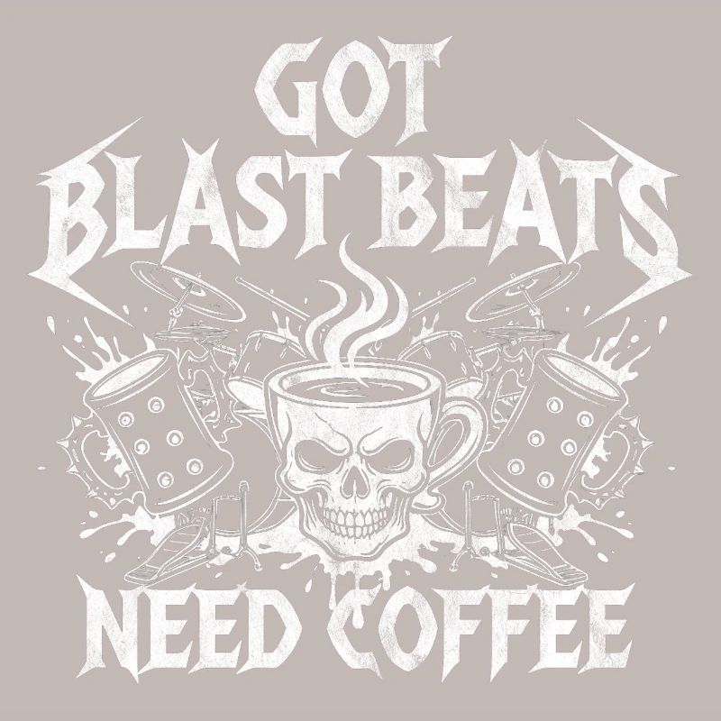 Coffee meets blast beats
