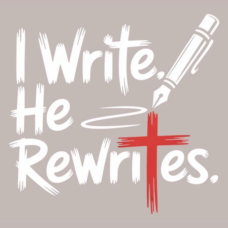 I Write He Rewrites Glauben Jesus