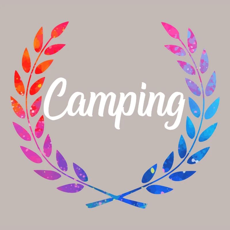 Camping Color Laurel Script
