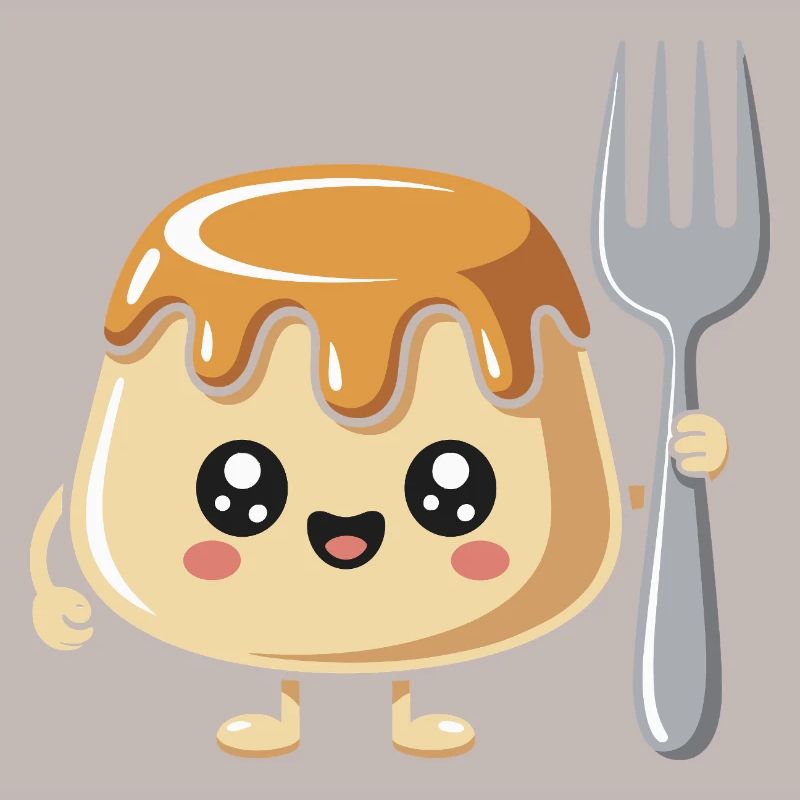 Pudding Mit Gabel