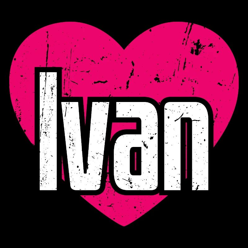 I Love Ivan Pink Heart I Love Ivan