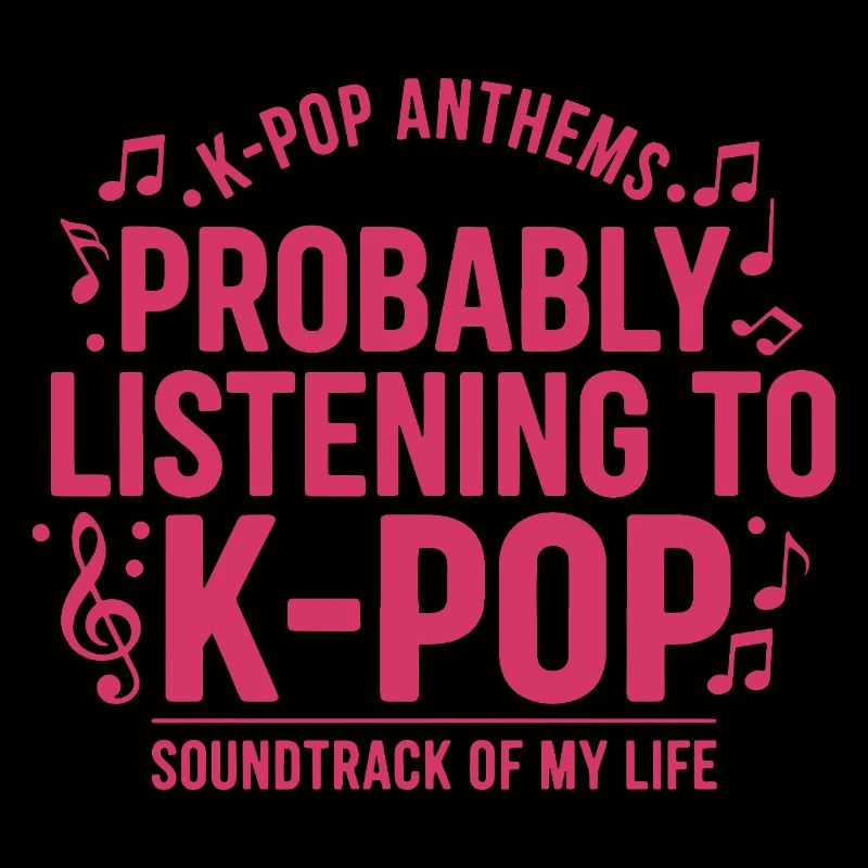 Probablement en train d’écouter la bande originale K-pop de ma vie