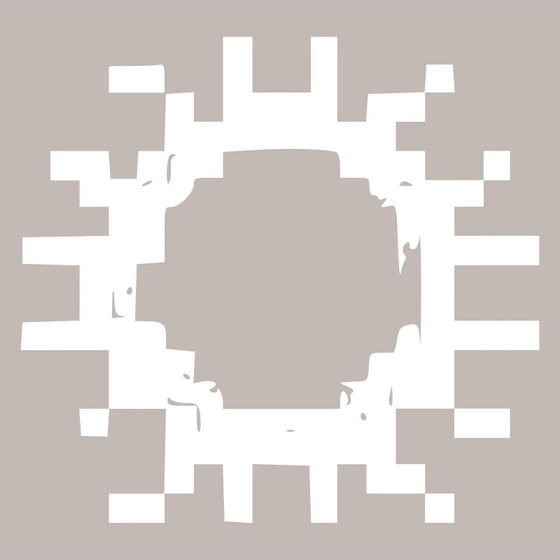 Cell Virus Pixel Outline