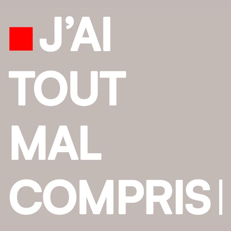 J’AI TOUT MAL COMPRIS | Humour autodérision