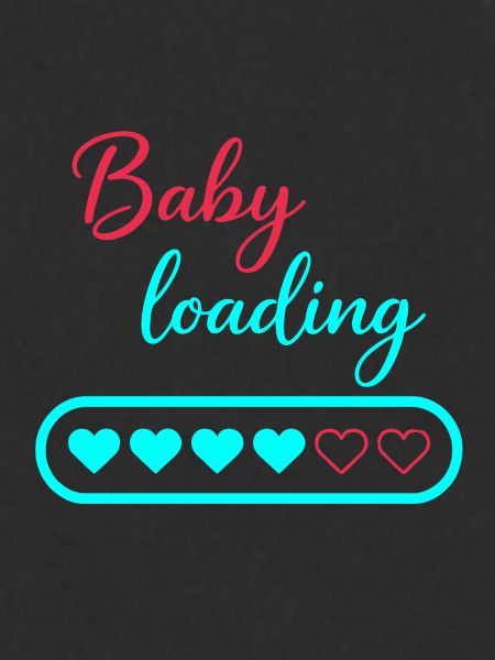 Baby Loading Neon Hearts