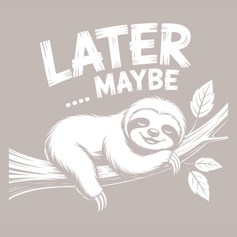 Sloth on a Branch – Later Maybe