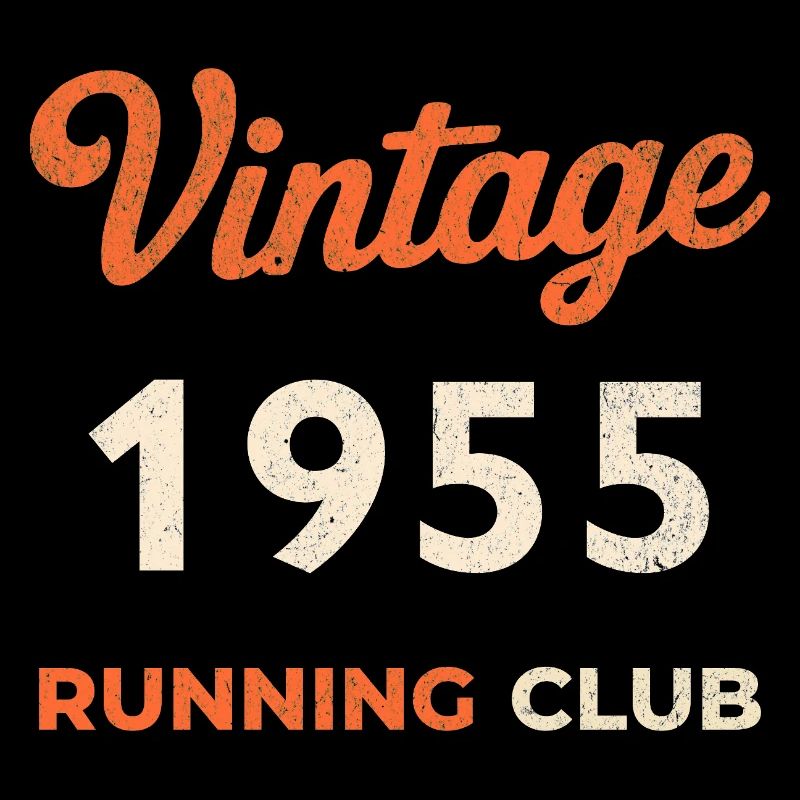 Idée de cadeau d’anniversaire vintage du club de course de course de 1955