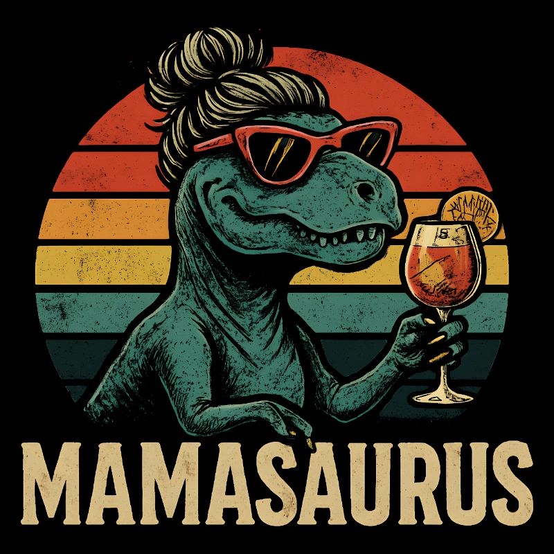 Mamasaurus Mama Mutter Geschenkidee Humor Lustig