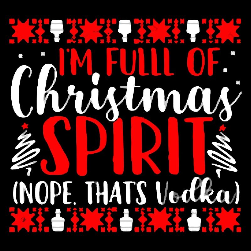 Pleine d’esprit de Noël Vodka Tee