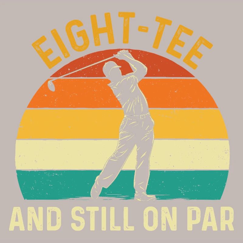 Achter Abschlag immer noch auf Par 80. Golf-Geburtstag