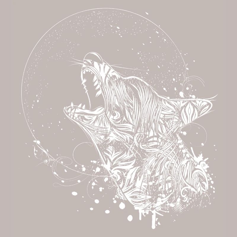 howling wolf in the night