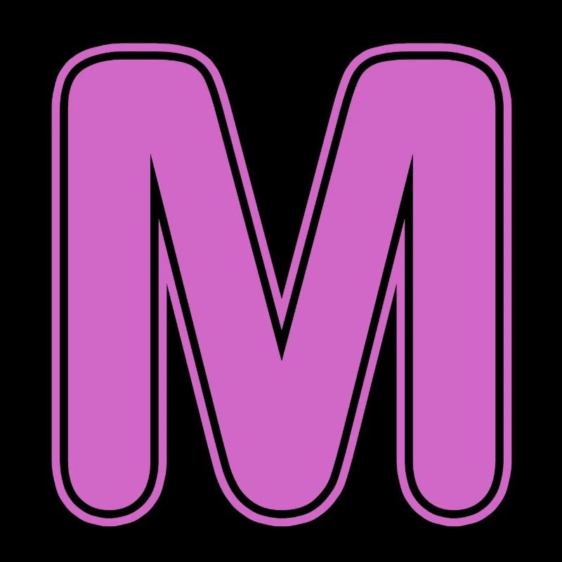 M Letter Alphabet Name Spelling Gift