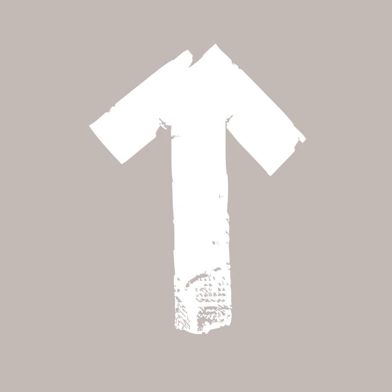 Flèche vers le haut - blanc