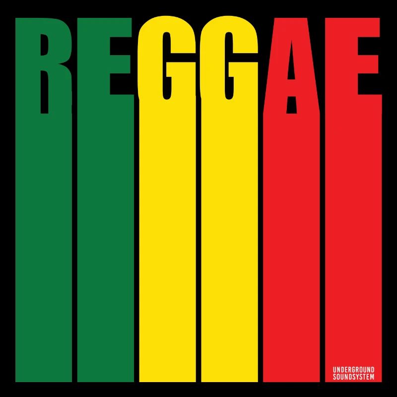 Bannière Reggae Color Block