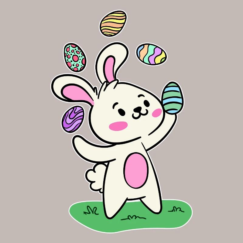Easter bunny Easter bunny Easter eggs Happy Easter
