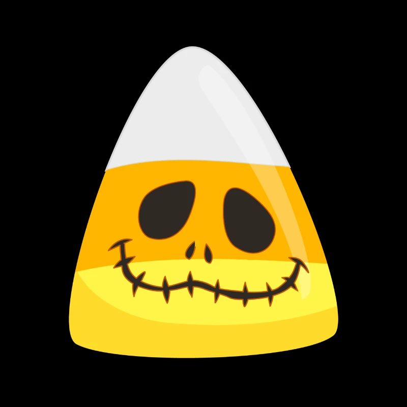 Halloween Candy Corn Pumpkin Emoticon Face