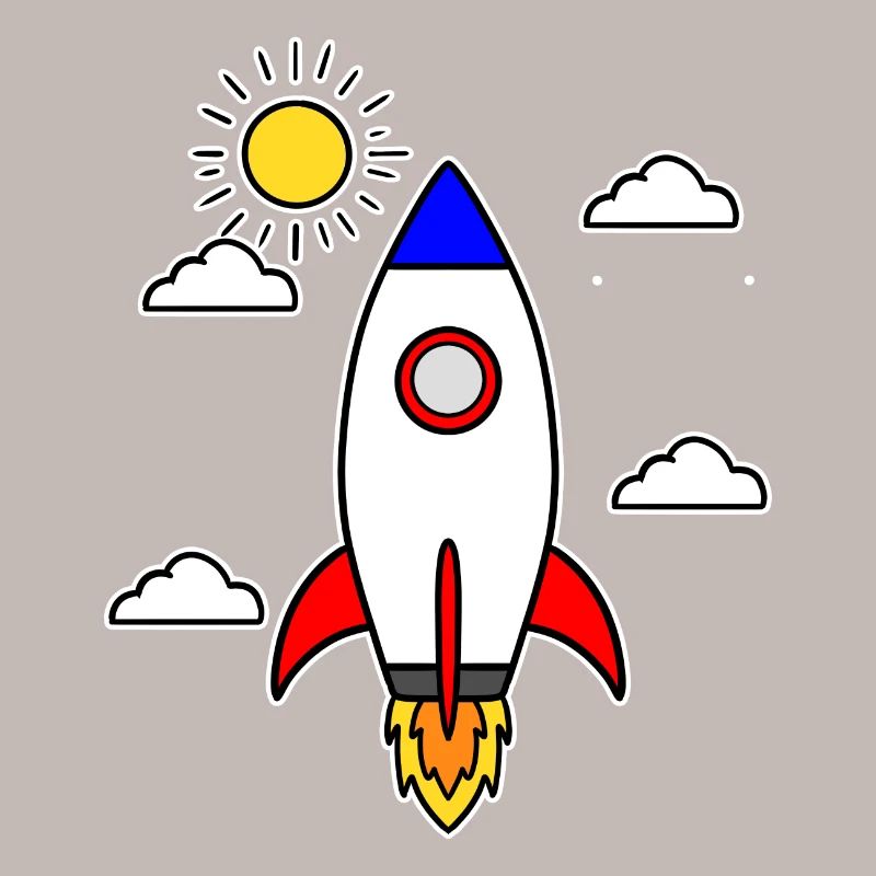 School launch rocket spaceship school start school
