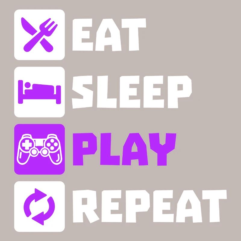 Eating Sleeping Repeat Gamer Controller Zocker