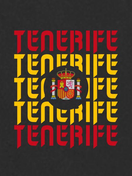 Tenerife Spain flags design