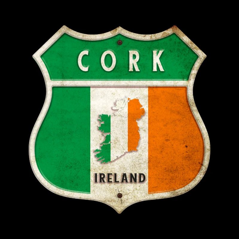 Cork Irlande Armoiries Drapeaux Design