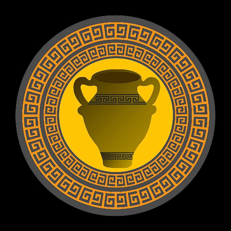 griechisches muster, antike vase griechisch