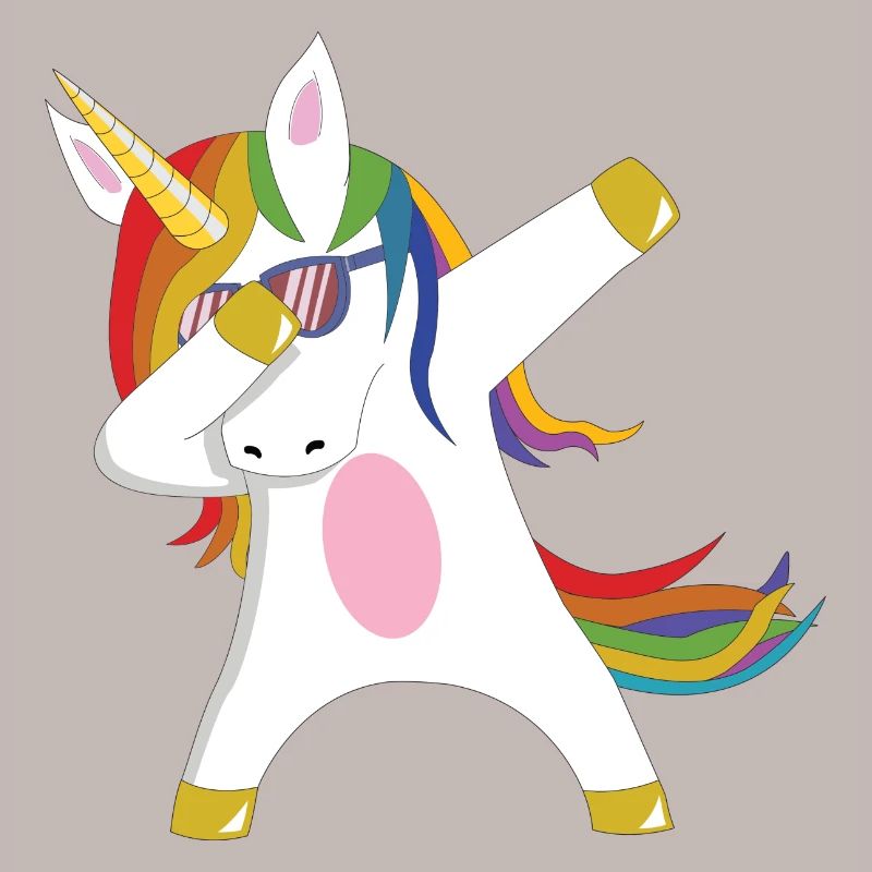 Dabbing Unicorn Geschenkidee dabbendes Einhorn Dab