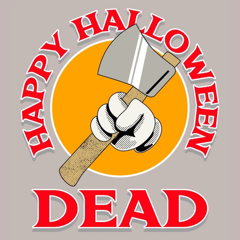 Halloween Axe with Dead Design