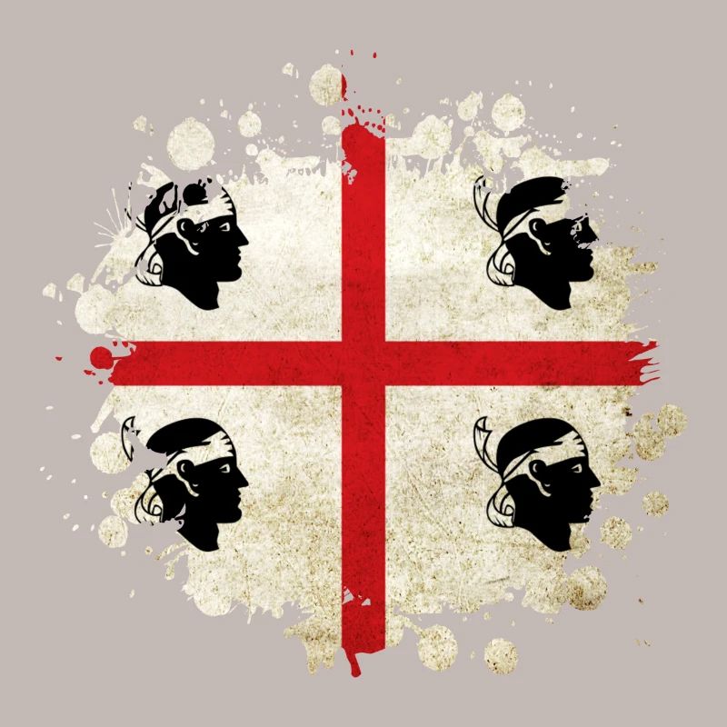 Design de drapeau vintage de la Sardaigne