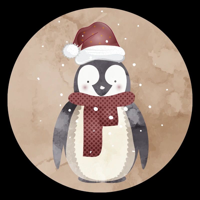 pingouin mignon du Père Noël pour Noël